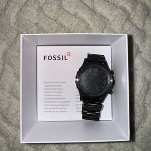 Fossil Q Nate Black Stainless Steel Men's Watch